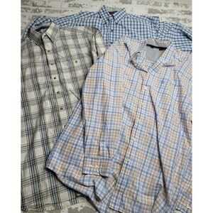 George Strait Wrangler Button Down Long Sleeve Shirts Set of 3 Men's‎ XL (?)
